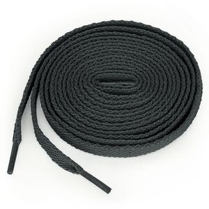 5 Pairs High Durability Athletic Unisex Flat Shoelaces for Sneakers Dark Gray